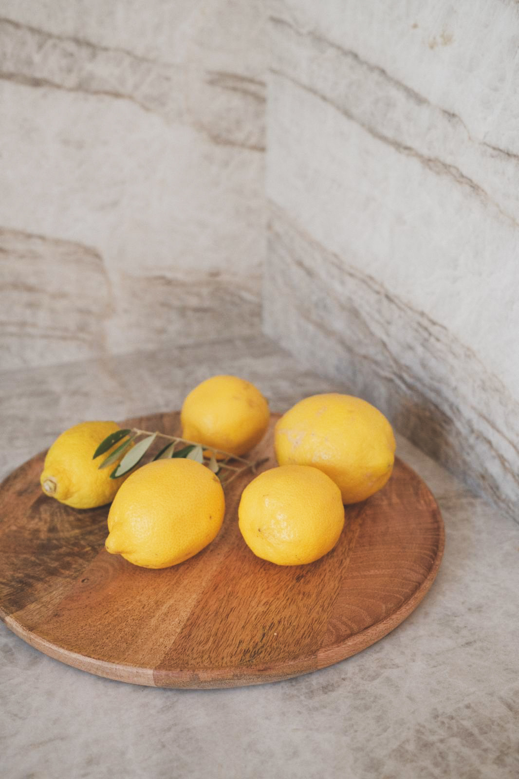 Lemons on marble